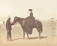 Major Jones and Lady Canning, 1858-61. Creator: Unknown.