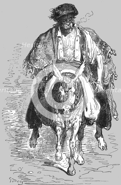 'Muleteer of the Neighbourhood of Granada; An Autumn Tour in Andalusia', 1875. Creator: Gustave Doré.