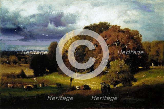 Autumn Oaks, ca. 1878. Creator: George Inness.