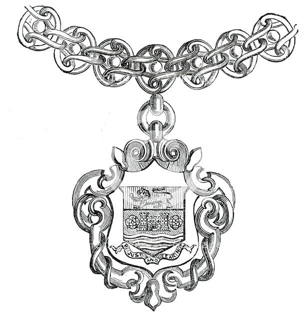 Mayoralty Chain for the Corporation of Carlisle, 1850. Creator: Unknown.