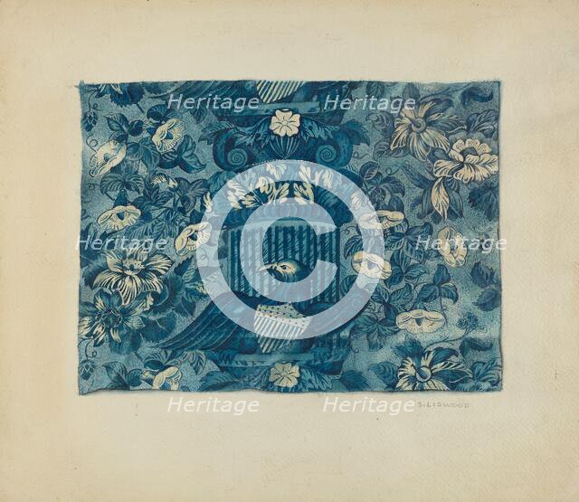 Printed Textile, c. 1938. Creator: Sidney Liswood.