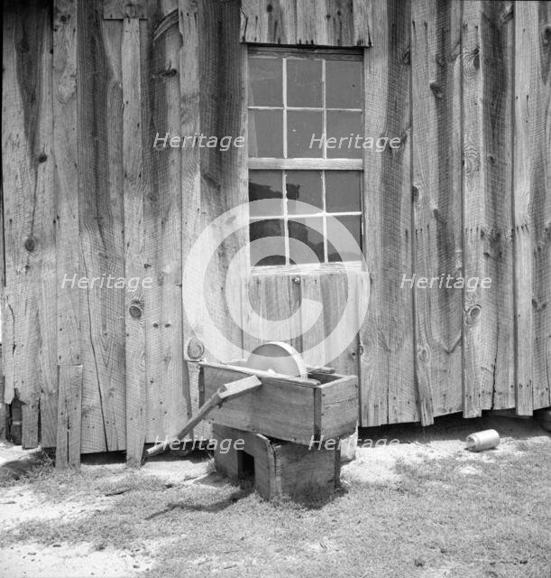 Side of a cotton cabin in Georgia, 1936. Creator: Dorothea Lange.