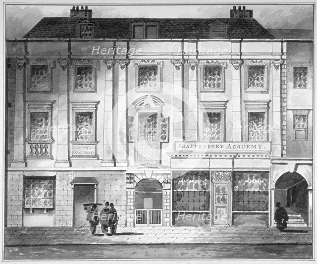 Shaftesbury House, Aldersgate Street, City of London, 1800.                            Artist: John King