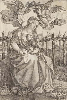 Virgin Mary Crowned By Two Angels, 1518. Artist: Dürer, Albrecht (1471-1528)