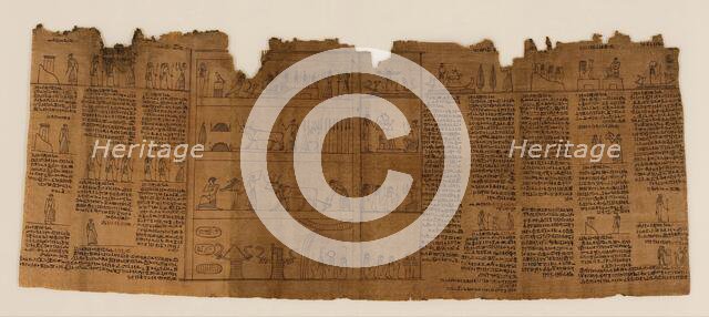 The Book of the Dead of Nes-Min, Section 11, c200-30 BC. Creator: Unknown.
