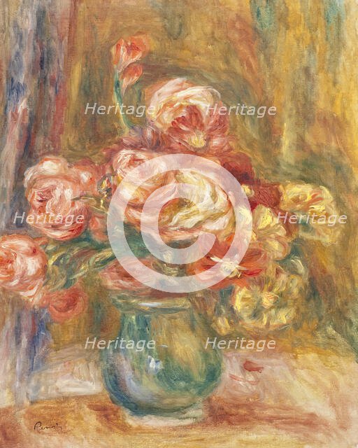 Vase of Roses, between c1890 and c1900. Creator: Pierre-Auguste Renoir.