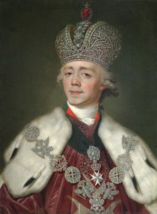 Portrait of the Emperor Paul I of Russia', (1754-1801), 1799-1800. Creator: Borovikovsky, Vladimir Lukich (1757-1825).