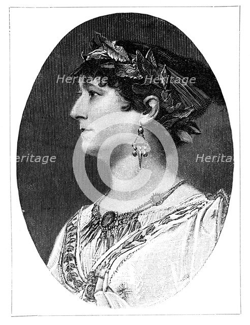 Charlotte Wolter, 19th century Austrian actress, (1900). Artist: Unknown