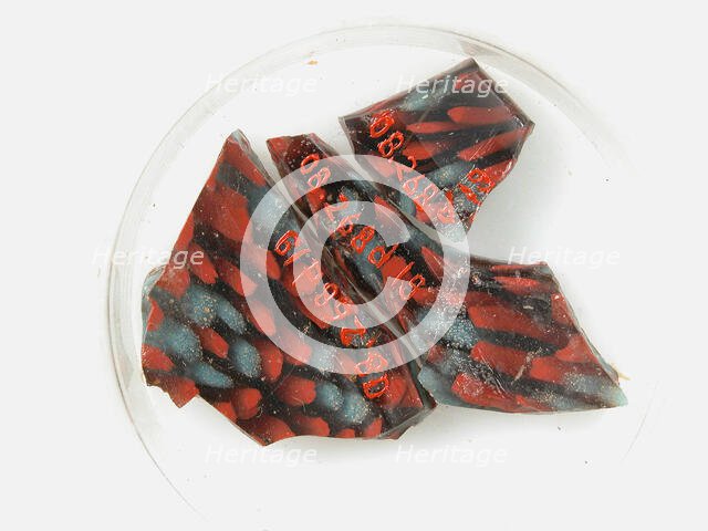 Glass Fragments from a Vessel, Coptic, 4th-early 5th century. Creator: Unknown.