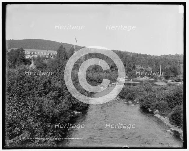 Ammonoosuc River and Twin Mountain House, White Mountains, c1901. Creator: Unknown.