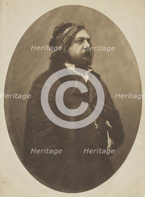 Portrait of the poet Théophile Gautier (1811-1872), ca 1856. Creator: Nadar, Gaspard-Félix (1820-1910).