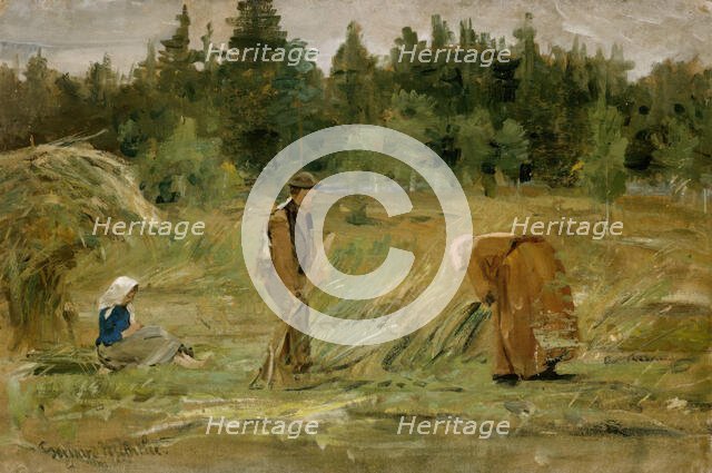 The poor Man's Field, 1877. Creator: Gerhard Munthe.