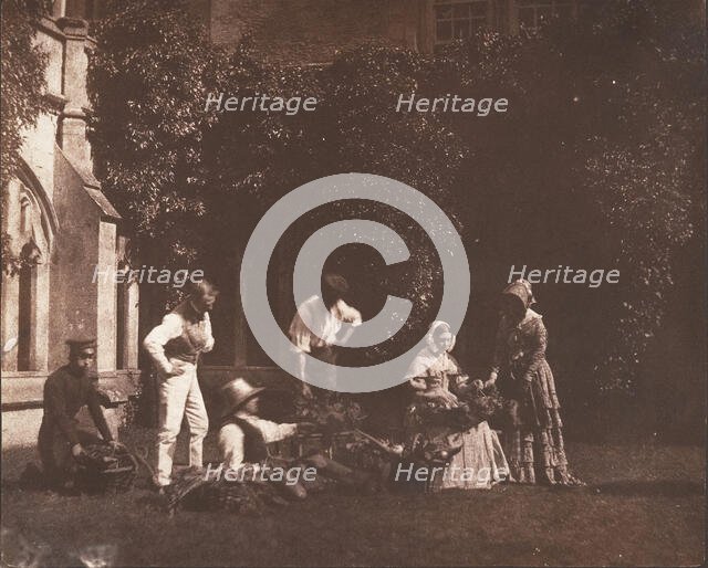 The Fruit Sellers, ca. 1845. Creator: Possibly by William Henry Fox Talbot.