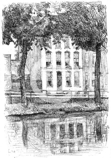 'Israels' House, Seen from the Park', c1880-1882.Artist: Isaac Lazerus Israels