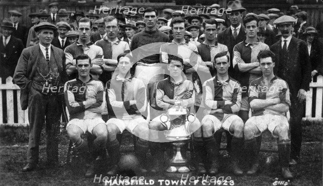 Mansfield Town Football Club team photograph, 1923. Artist: Ellis