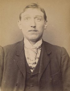 Lepla. Henri, Florimond. 25 ans, né à Gand (Belgique). Anarchiste. 1/3/94., 1894. Creator: Alphonse Bertillon.