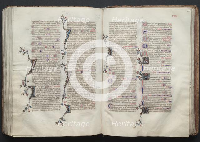 The Gotha Missal: Fol. 130r, Text, c. 1375. Creator: Master of the Boqueteaux (French); Workshop, and.