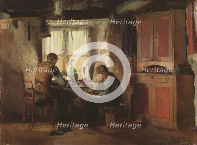 A Country Cobbler, 1887. Creator: Harriet Backer.