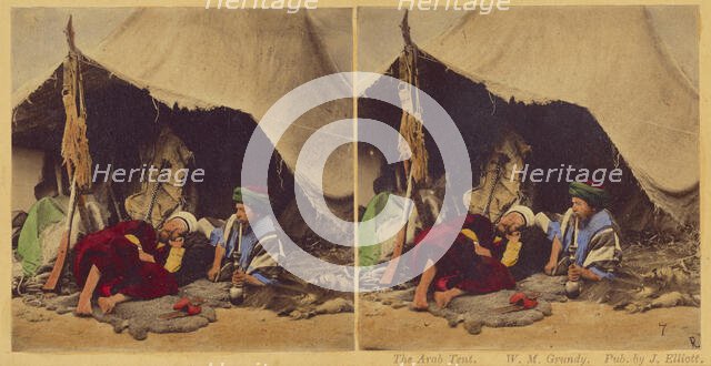 The Arab Tent., 1857-1859. Creator: William Morris Grundy.