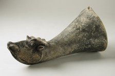 Rhyton in the form of a Bull's Head, 200 B.C.-200 A.D.. Creator: Unknown.