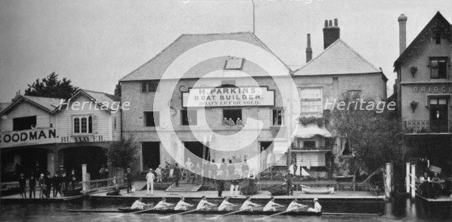 'The Boathouse Before Reconstruction, 1882', 1935. Artists: Mr Mundy, Hills and Saunders.