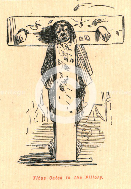'Titus Oates in the Pillory', 1897.  Creator: John Leech.