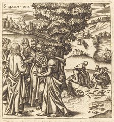 Christ Telling His Disciples of the Parable of the Dragnet, probably c. 1576/1580. Creator: Leonard Gaultier.