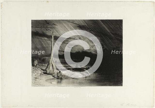 Fisherman, c. 1844. Creator: Charles Emile Jacque.