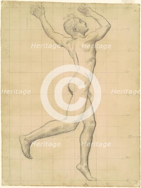 Study of Apollo for "Apollo and Daphne", c. 1918. Creator: John Singer Sargent.