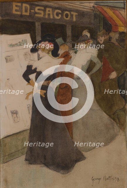 La vitrine de Sagot, 1898. Creator: Bottini, Georges Alfred (1874-1907).