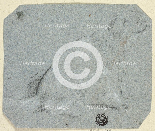 Seated Dog in Profile, n.d. Creator: Unknown.