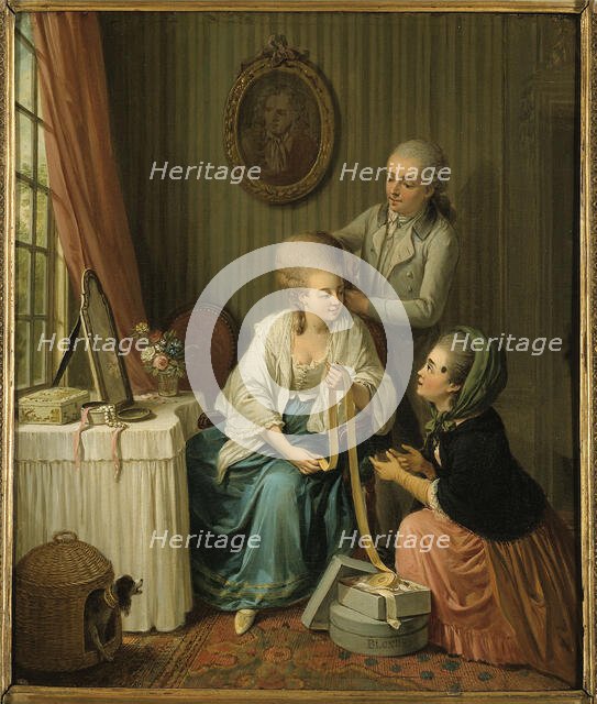 The ribbon merchant. Creator: Sigmund Freudenberger.