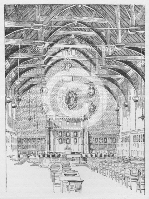 The Westminster Schoolroom, Formerly The Abbot's Dormitory', c1897. Artist: William Patten.