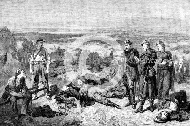 The International Exhibition: "The Two Friends - Sebastopol, 1855", by J. L. H. Bellange..., 1862. Creator: W Thomas.