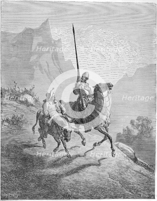 Illustration to the book "Don Quixote de la Mancha" by M. de Cervantes, 1863.  Creator: Doré, Gustave (1832-1883).