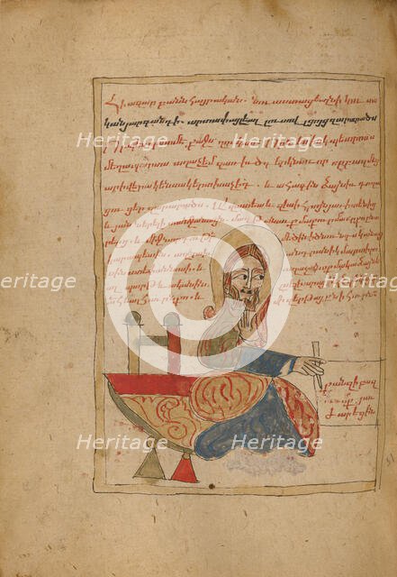 Saint Luke; Gospel Book, 1386. Creator: Unknown.