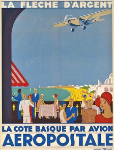 Aéropostale. La Côte Basque, ca 1928-1930. Creator: Anonymous.