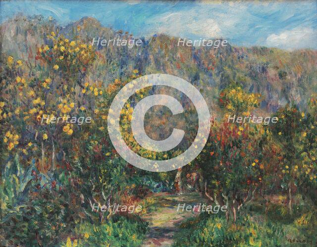 Landscape with Mimosas, 1912. Creator: Renoir, Pierre Auguste (1841-1919).