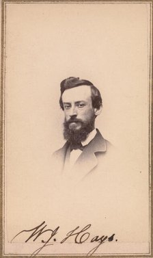 William Jacob Hays, Sr., 1860s. Creator: Whitney & Paradise.