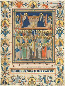 Christ and the Virgin Enthroned with Forty Saints, c. 1340. Creator: Master of the Dominican Effigies.