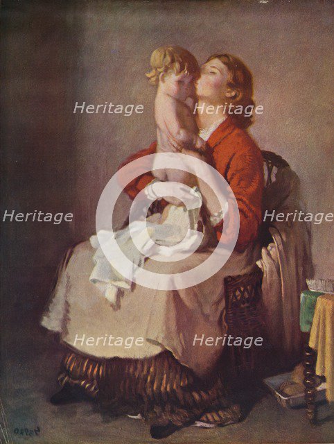 'Lady Orpen and Child', 1935. Artist: William Newenham Montague Orpen.