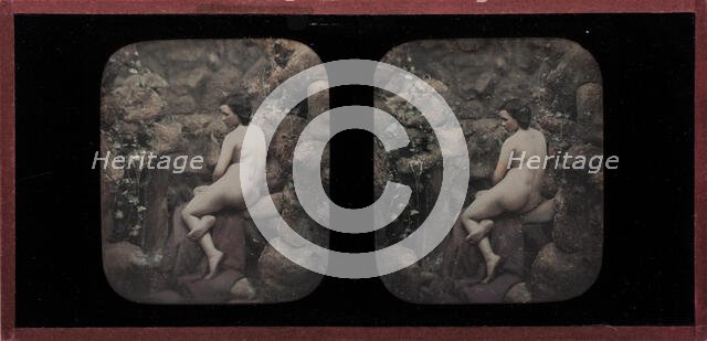 Nude at Well, between 1853 and 1856. Creator: Jacques Antoine Moulin.