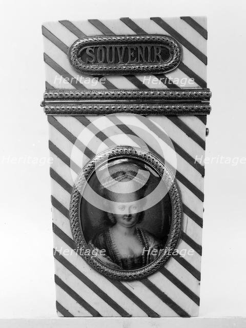 Souvenir with portrait of a woman, 1775-85. Creator: Unknown.