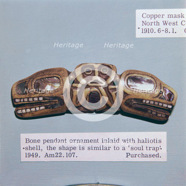 Pacific Northwest Coast Indian Haida Tribe, Soul Trap, used by a Shaman. Artist: Unknown.