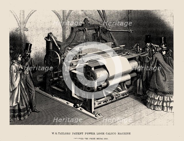 W.G. Taylors Patent Power Loom Calico Machine, . Creator: Anonymous.