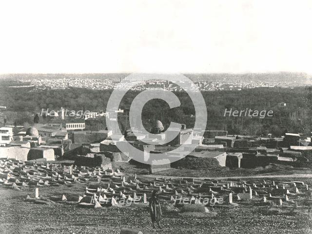 City panorama from Sulhieh, Damascus, Ottoman Syria, 1895.  Creator: W & S Ltd.