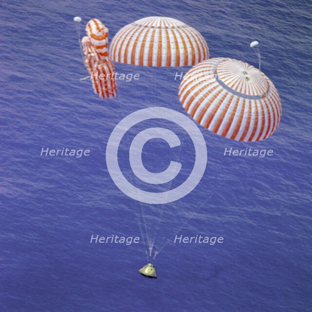 Endeavour Nears Splashdown, 1971. Creator: NASA.