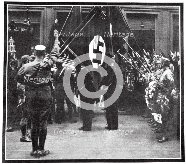 Funeral procession for Horst Wessel in the Juedenstasse, Berlin, 1930 (1938). Artist: Unknown