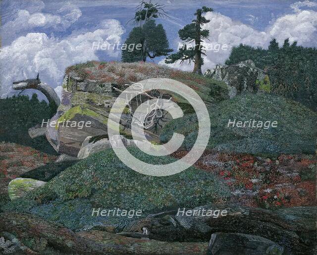 Landscape with rocks, 1905. Creator: Karl Mediz.