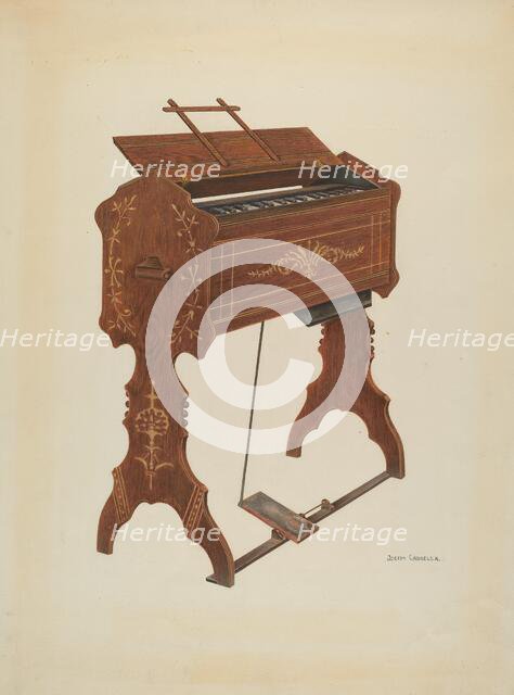 Cottage Organ, 1941. Creator: Joseph Cannella.